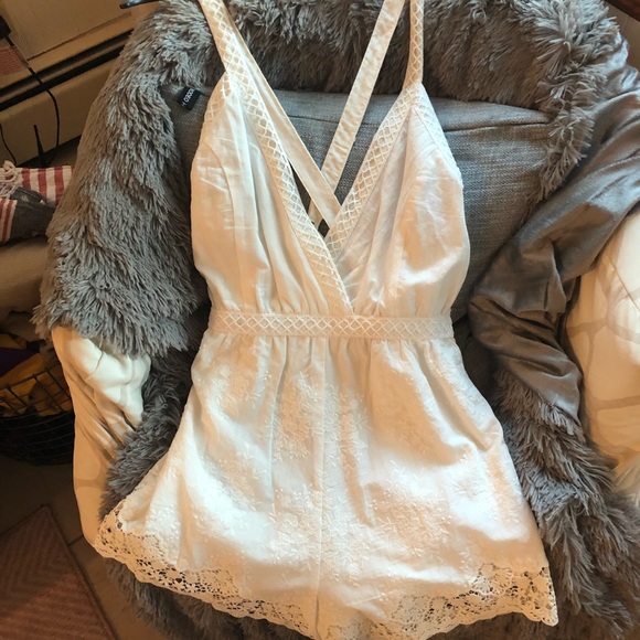 Revolve white romper - Picture 3 of 3